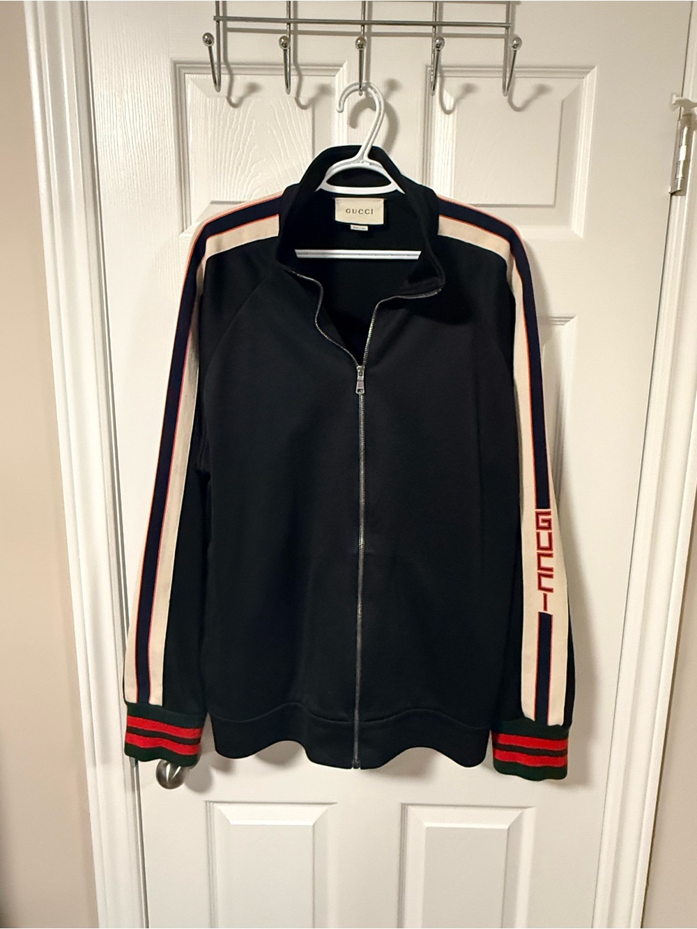 Gucci Black Jersey Zip Jacket